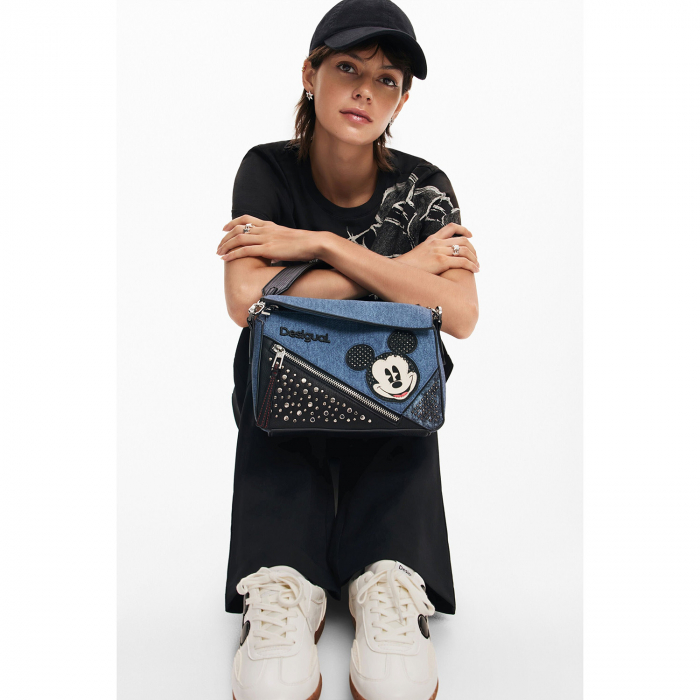Geanta de dama crossbody, Desigual, seria Mickey Edge Phuket, Albastru [2]