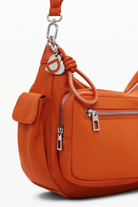 Geanta de dama crossbody, Desigual, seria Priori Astana, Portocaliu [8]