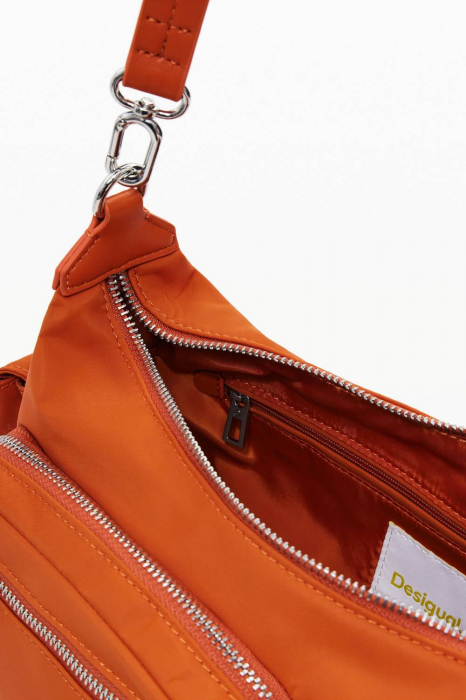 Geanta de dama crossbody, Desigual, seria Priori Astana, Portocaliu [7]