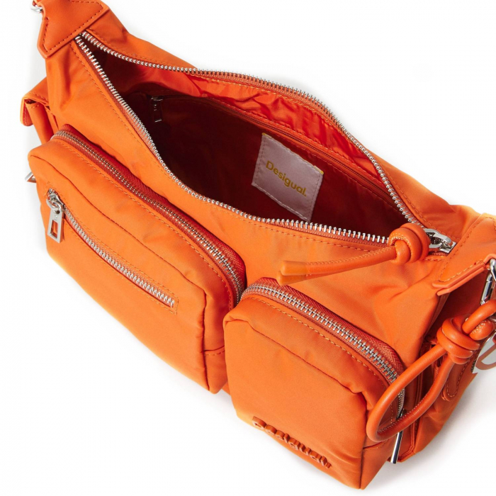 Geanta de dama crossbody, Desigual, seria Priori Astana, Portocaliu [5]