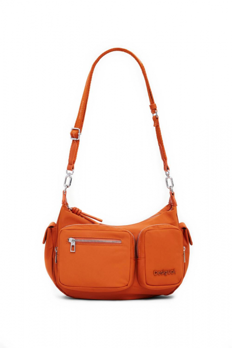 Geanta de dama crossbody, Desigual, seria Priori Astana, Portocaliu [6]