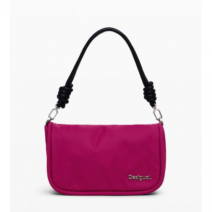 Geanta de dama crossbody, Desigual, seria Priori Gales Maxi, Roz fucsia [5]