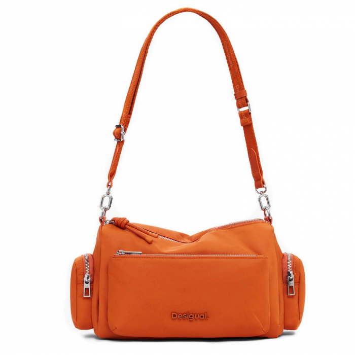 Geanta de dama crossbody, Desigual, seria Priori Habana, Portocaliu [4]