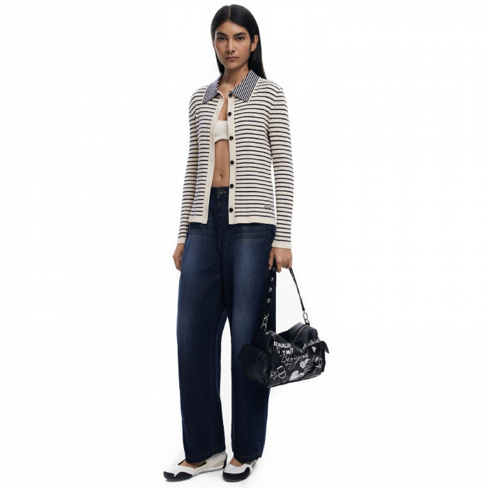 Geanta de dama crossbody, Desigual, seria Seshat Habana, Negru [5]