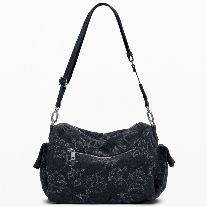 Geanta de dama crossbody, Desigual, seria Whiskey Habana Multipocket, Negru [7]