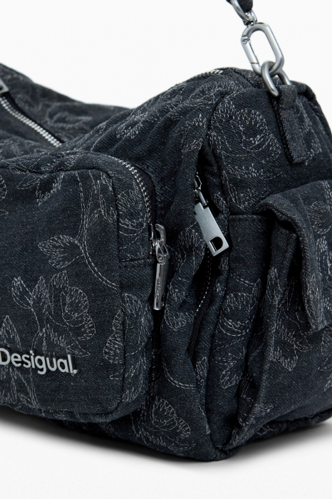 Geanta de dama crossbody, Desigual, seria Whiskey Habana Multipocket, Negru [6]