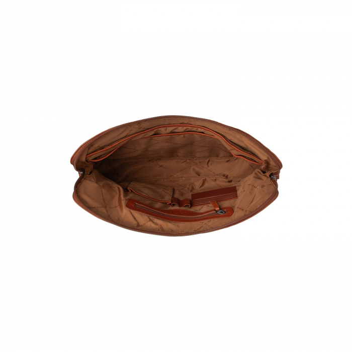 Geanta de dama cu compartiment de laptop, piele naturala, The Chesterfield Brand, Elvas, Maro coniac [4]