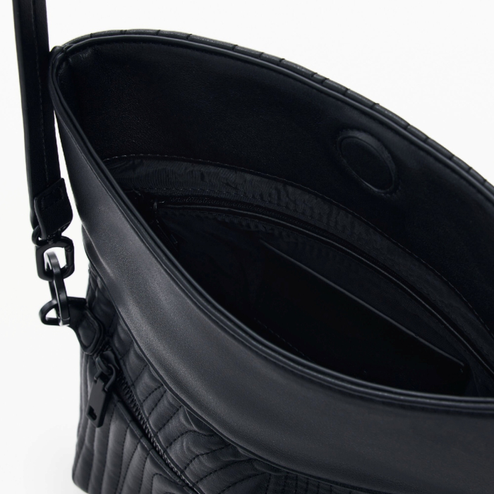 Geanta de dama, de dimensiune medie, Desigual, seria Helium Trokel, Negru [3]