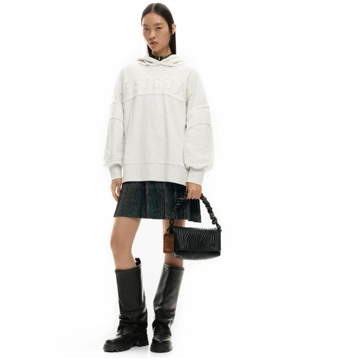 Geanta de dama, de dimensiune medie, Desigual, seria Helium Trokel, Negru [7]