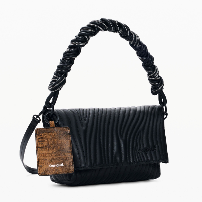 Geanta de dama, de dimensiune medie, Desigual, seria Helium Trokel, Negru [2]