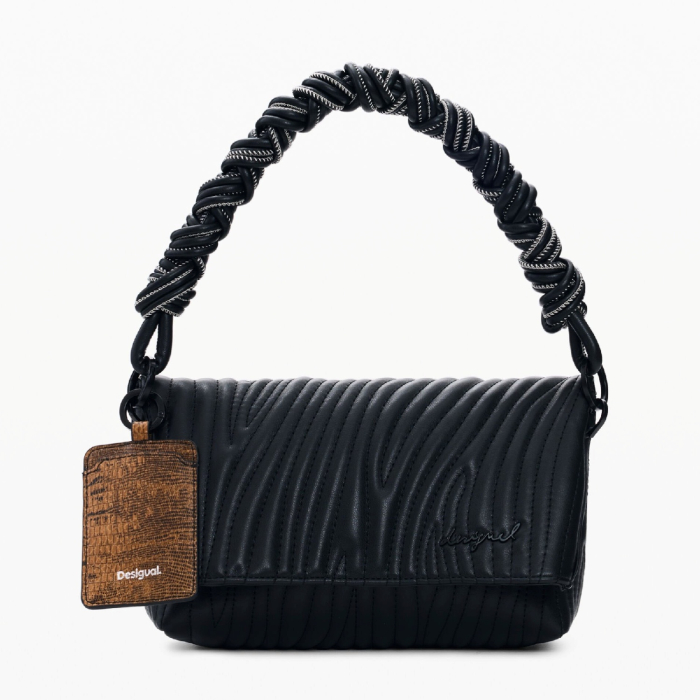 Geanta de dama, de dimensiune medie, Desigual, seria Helium Trokel, Negru [6]