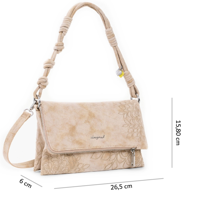 Geanta de dama, de dimensiune medie, Desigual, seria Sierra Sand, Bej [2]