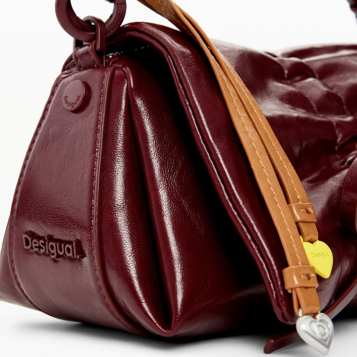 Geanta de dama, de dimensiune mica, Desigual, Juliett Mini, Visiniu [4]