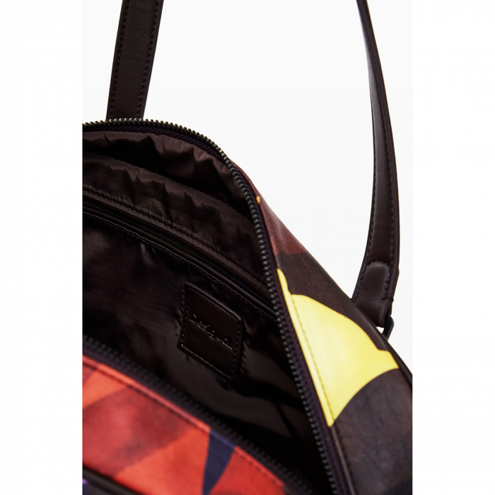 Geanta de dama, de mana si umar, imprimeu abstract, Camo Lacroix Prades Maxi, Multicolor [5]