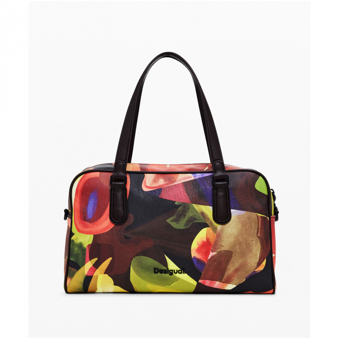 Geanta de dama, de mana si umar, imprimeu abstract, Camo Lacroix Prades Maxi, Multicolor [4]