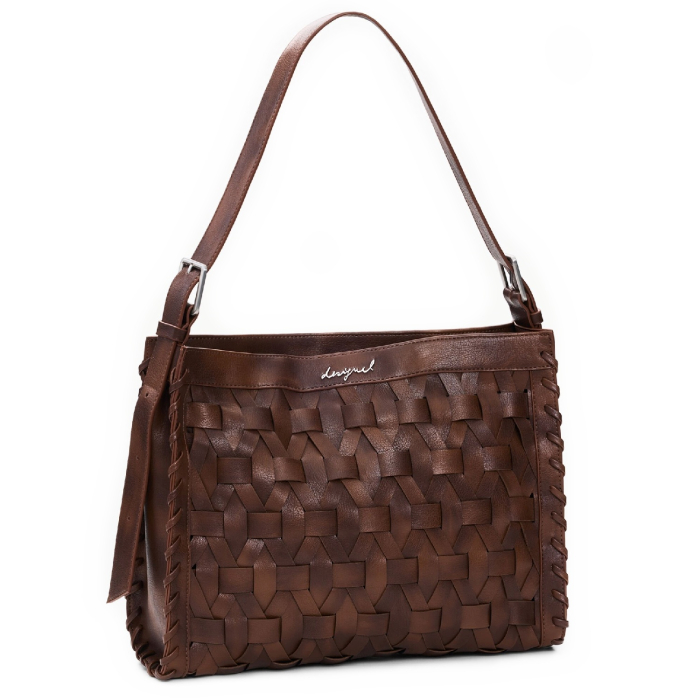 Geanta de dama, de mana si umar, Desigual, Argon, Maro coniac [2]