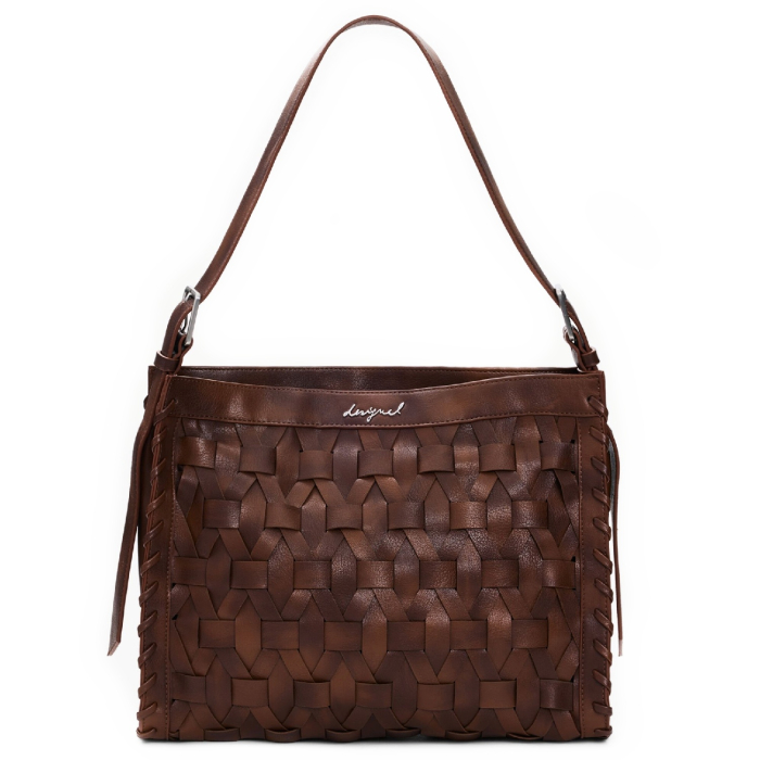 Geanta de dama, de mana si umar, Desigual, Argon, Maro coniac [6]