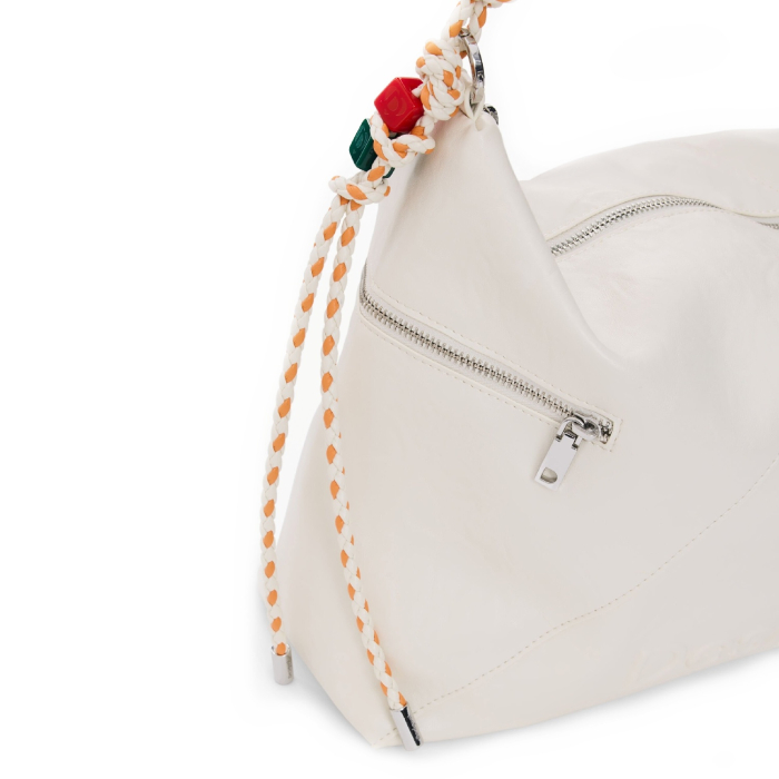 Geanta de dama, de mana si umar, Desigual, Big Bergamo, Alb [5]