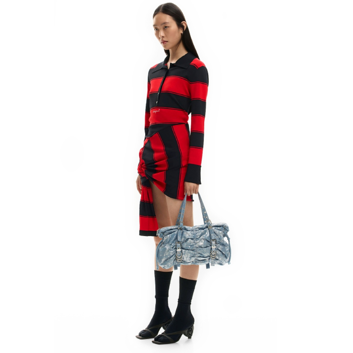 Geanta de dama, de mana si umar, Desigual, Buxton Denim, Albastru [6]