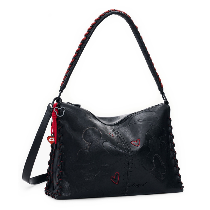 Geanta de dama, de mana si umar, Desigual, Mickey Leiria, Negru [2]