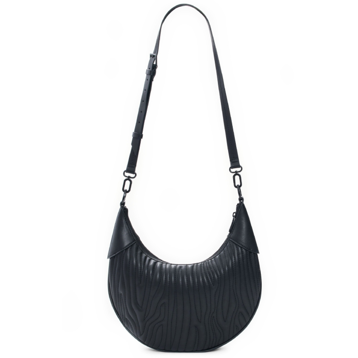 Geanta de dama, de mana si umar, Desigual, Profund Black, Negru [8]