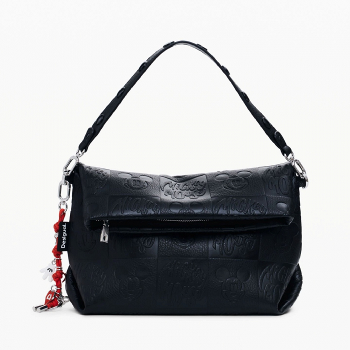 Geanta de dama, de mana si umar, Desigual, seria All Mickey Loverty, Negru [7]