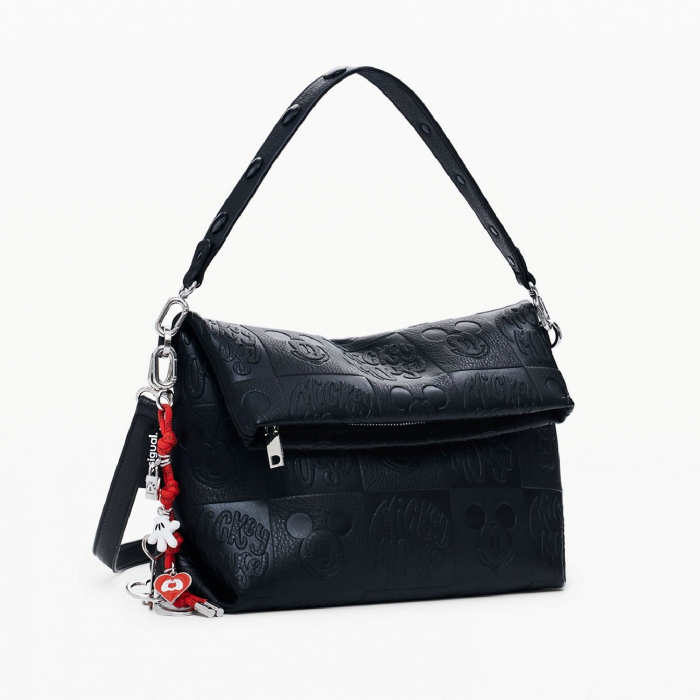 Geanta de dama, de mana si umar, Desigual, seria All Mickey Loverty, Negru [2]
