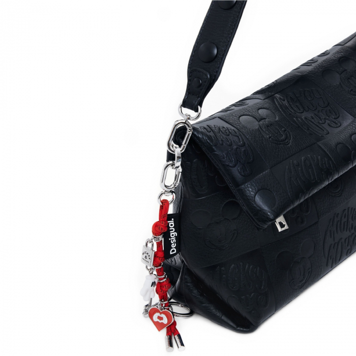 Geanta de dama, de mana si umar, Desigual, seria All Mickey Loverty, Negru [5]