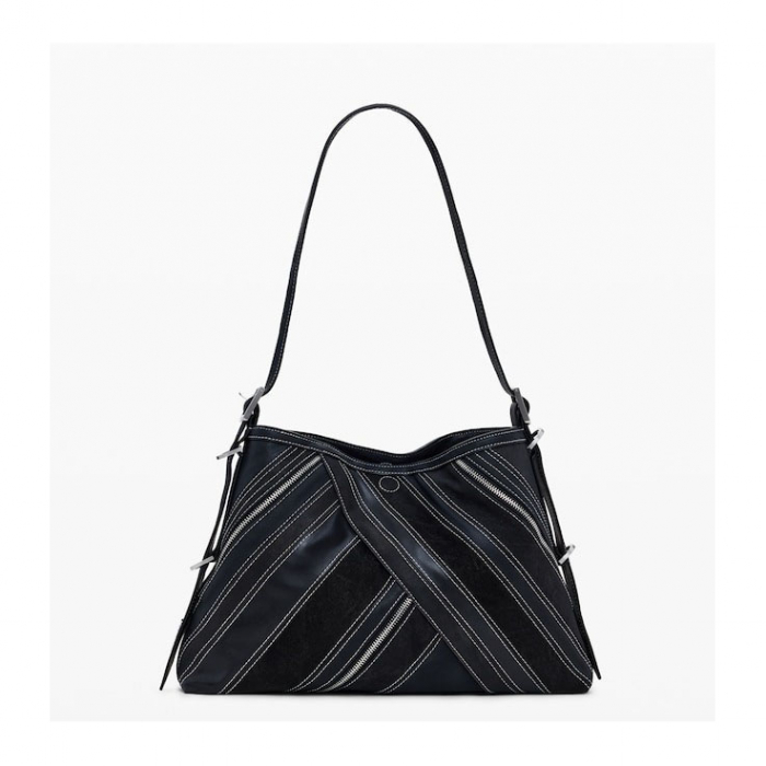 Geanta de dama, de mana si umar, Desigual, seria Fibonacci Buxton Mini, Negru [2]