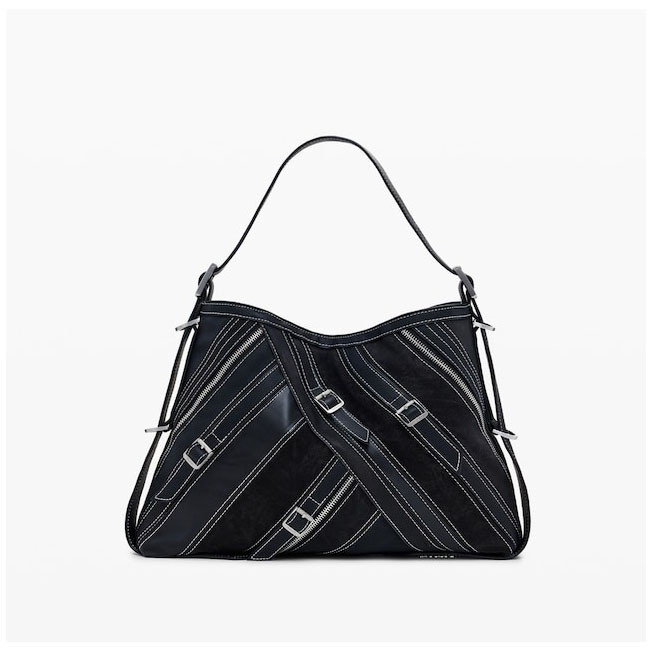 Geanta de dama, de mana si umar, Desigual, seria Fibonacci Buxton Mini, Negru [4]