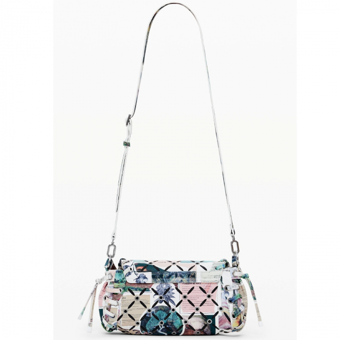 Geanta de dama, de mana si umar, Desigual, seria Juliett Cut Out Print, Multicolor [7]