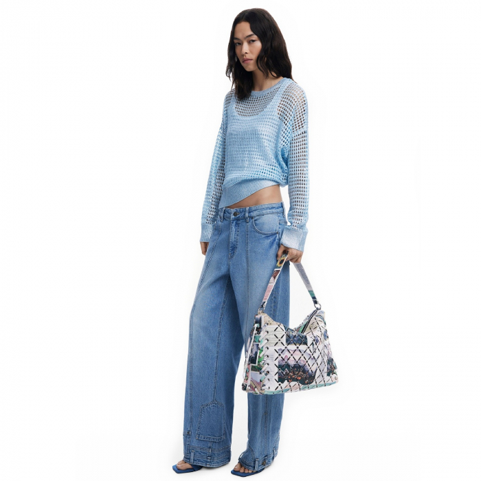 Geanta de dama, de mana si umar, Desigual, seria Juliett Leiria, Multicolor [2]