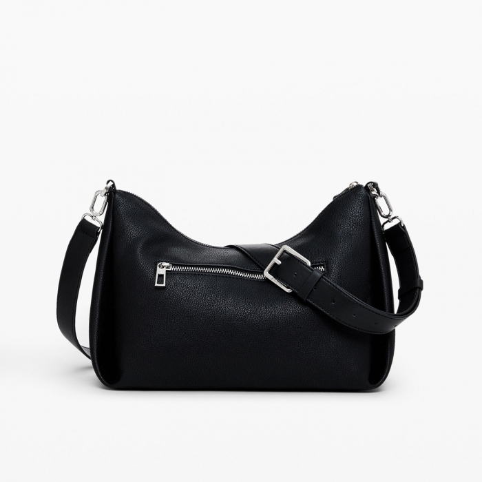 Geanta de dama, de mana si umar, Desigual, seria Mickey Studstyle Mayari Maxi, Negru [7]