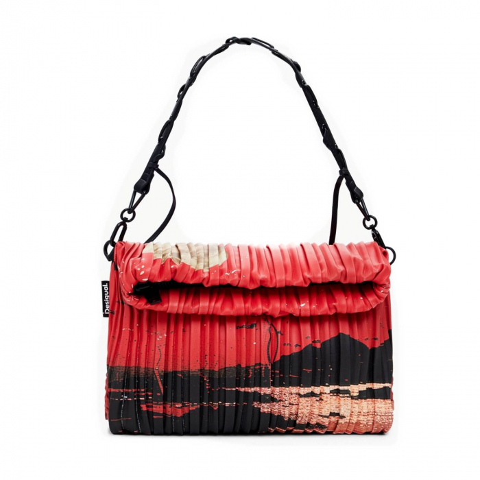 Geanta de dama, de mana si umar, Desigual, seria Moonland Loverty, Multicolor [2]