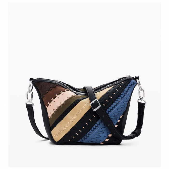 Geanta de dama, de mana si umar, Desigual, seria Quebec Whipstitch, Multicolor [2]