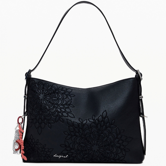 Geanta de dama, de mana si umar, Desigual, seria Sierra Buxton Mini, Negru [5]