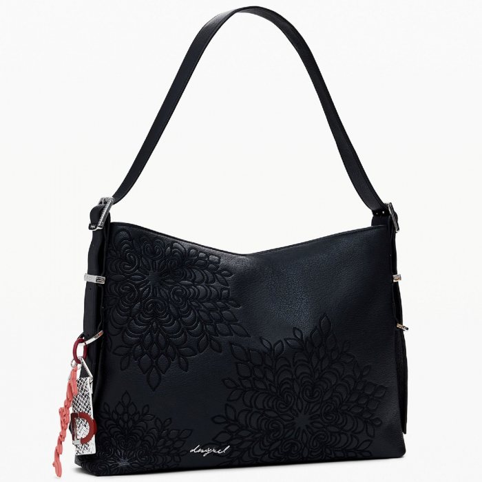Geanta de dama, de mana si umar, Desigual, seria Sierra Buxton Mini, Negru [2]