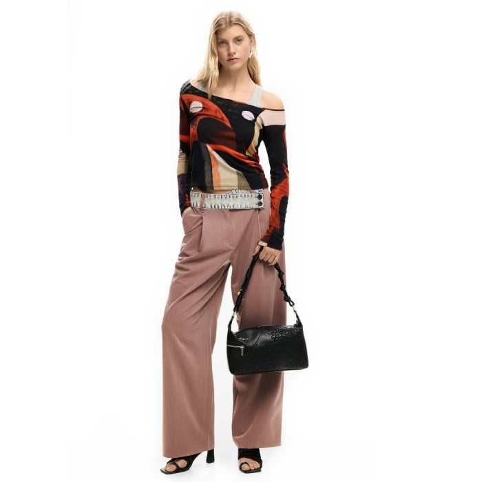 Geanta de dama, de mana si umar, Desigual, seria Sierra Huntington, Negru [7]