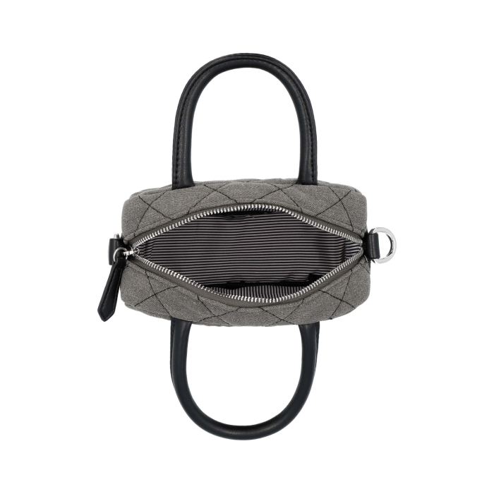 Geanta de dama, de mana si umar, din material textil, Picard, seria Rockstar, Gri [3]