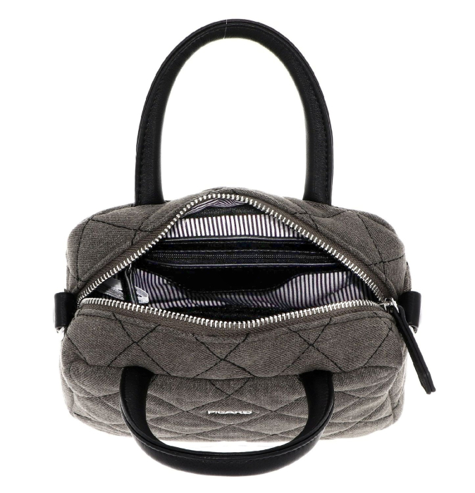 Geanta de dama, de mana si umar, din material textil, Picard, seria Rockstar, Gri [2]