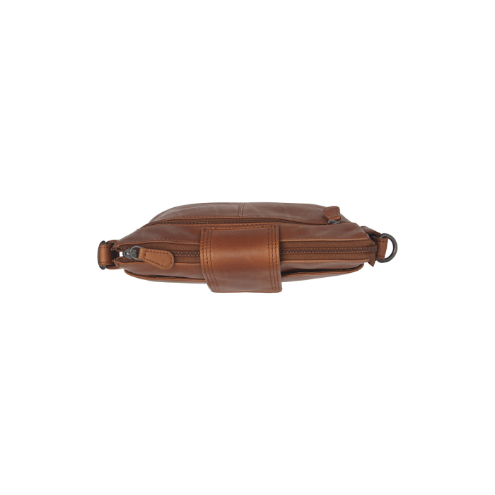 Geanta de dama, de mana si umar, din piele naturala, The Chesterfield Brand, Calora, Maro coniac [3]