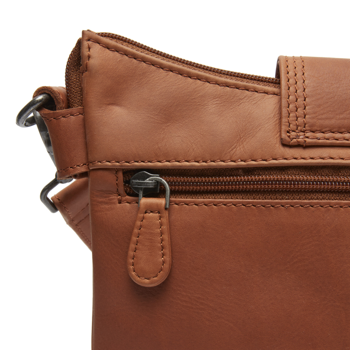 Geanta de dama, de mana si umar, din piele naturala, The Chesterfield Brand, Calora, Maro coniac [5]