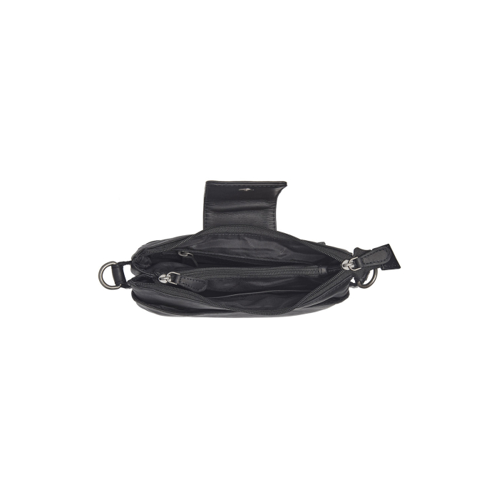 Geanta de dama, de mana si umar, din piele naturala, The Chesterfield Brand, Calora, Negru [3]