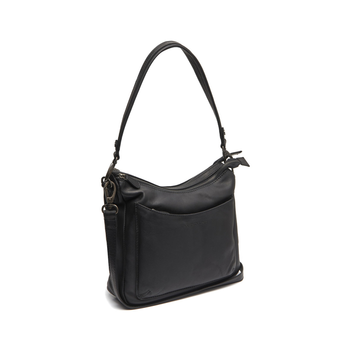 Geanta de dama, de mana si umar, din piele naturala, The Chesterfield Brand, Tivra, Negru [1]