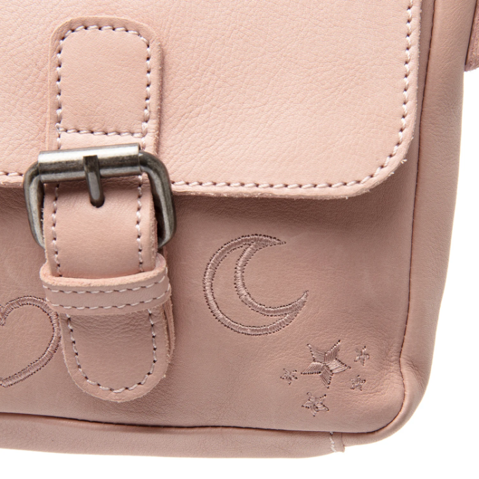 Geanta mica de dama de umar The Chesterfield Brand, Feynor piele naturala, Roz pudra [4]