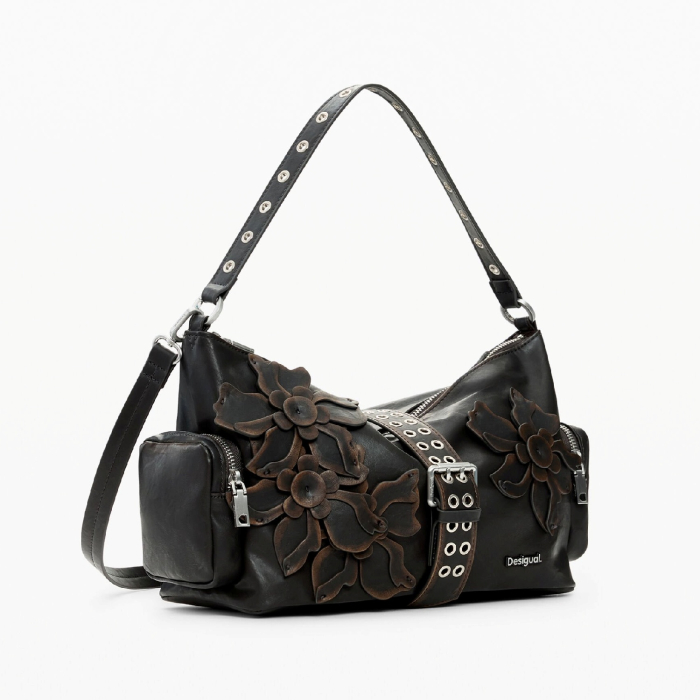 Geanta de dama, Desigual, Floralis, Maro ciocolata [2]