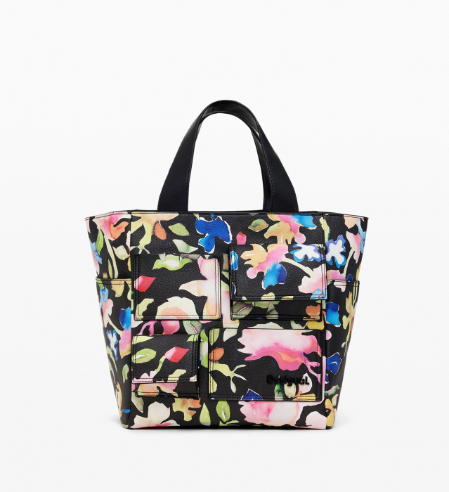 Geanta de dama, Desigual, Pocket Print Valvidia, Multicolor [2]