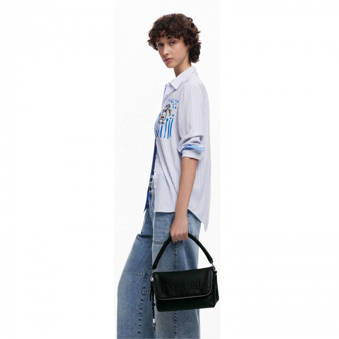 Geanta de dama, Desigual, seria Half Logo Venecia, Negru [2]