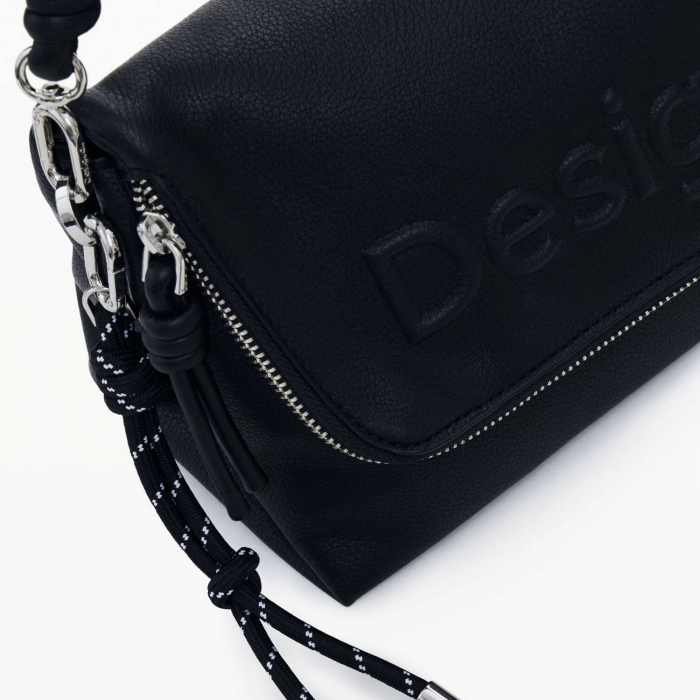 Geanta de dama, Desigual, seria Half Logo Venecia, Negru [5]