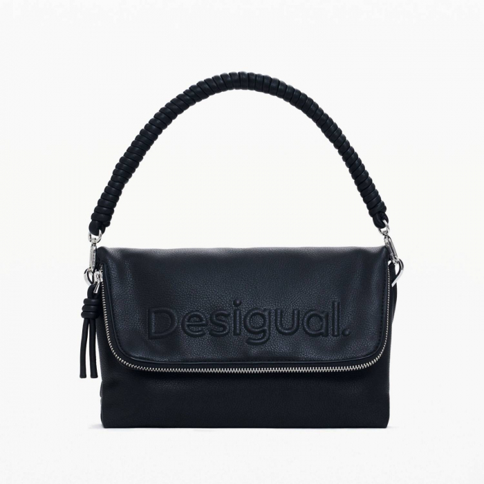 Geanta de dama, Desigual, seria Half Logo Venecia, Negru [3]